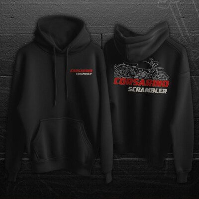 For Moto Morini Corsarino Scrambler Fans   Moto Animals Illustration Hoodie