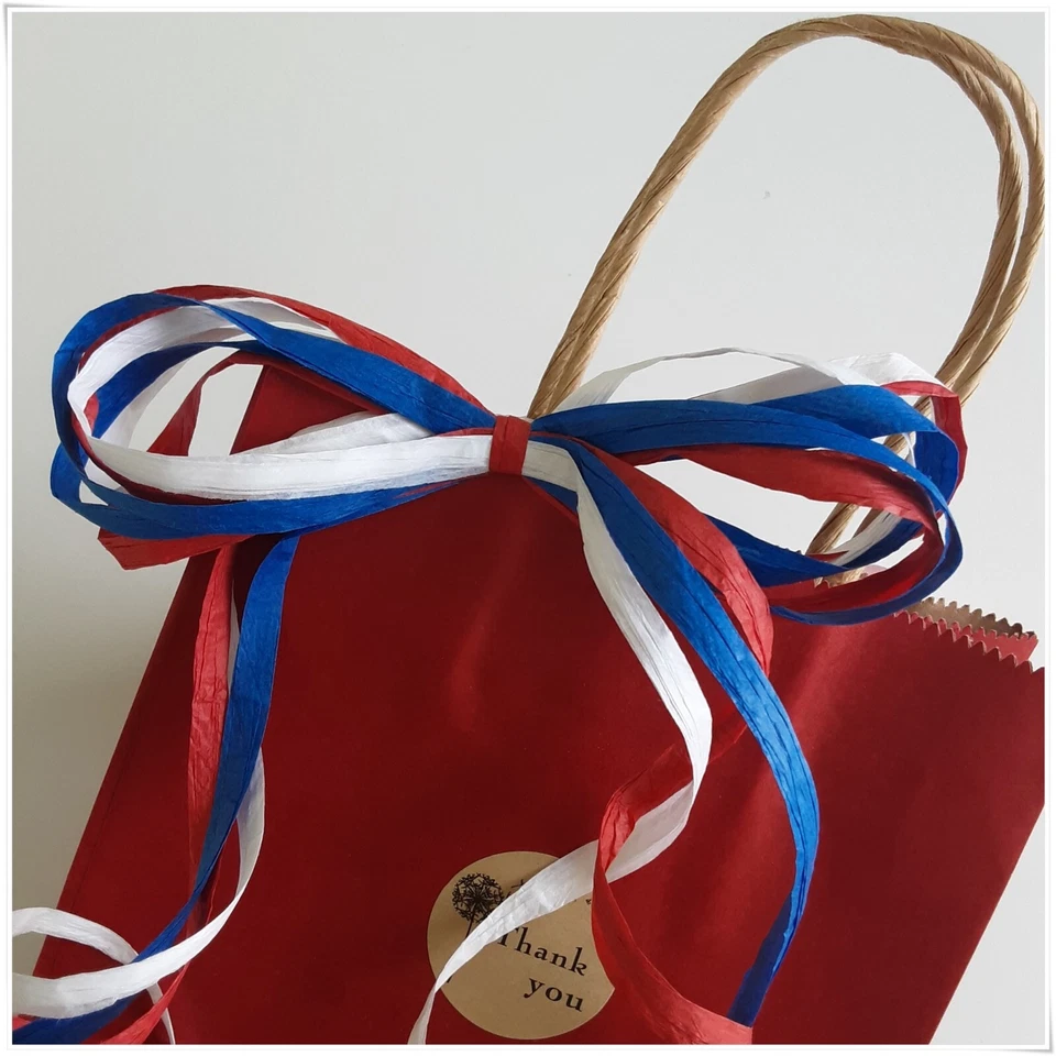 5mm Paper Raffia String Ribbon 5 to 100 meters / 110 Yards unfolds to 35mm wide - Image 2 of 2