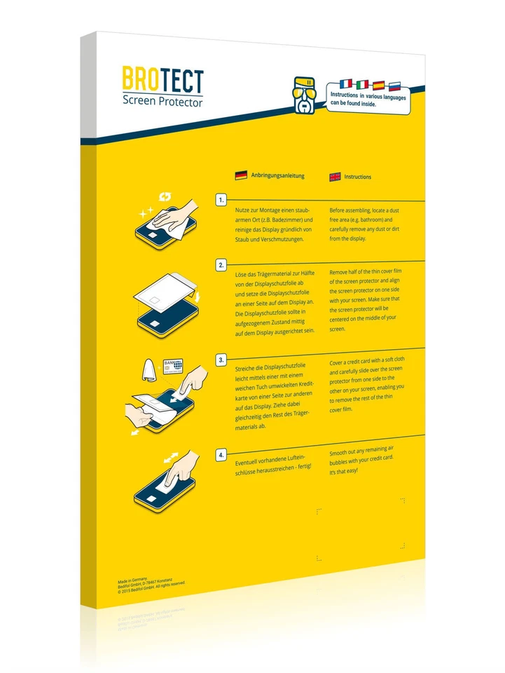 LG V30 , BROTECT® AirGlass® Premium Screen Protector, Tempered Glass - Image 4 of 4