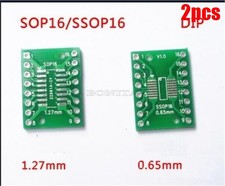 2Pcs Adapter Pcb Convertor SOP16 To DIP16 Ic New ch
