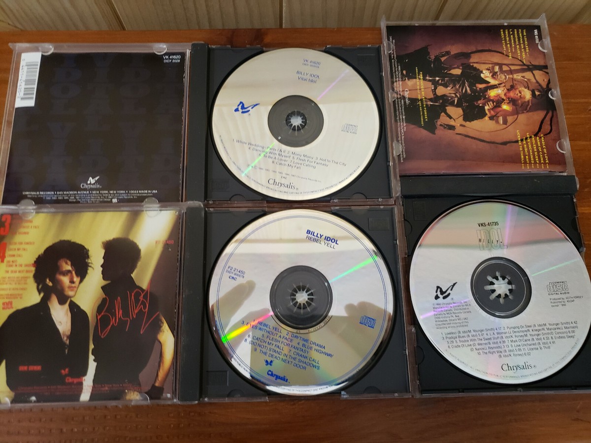 Billy Idol 3 CD Bundle- Vital Idol VK 41620, Rebel Yell F2 Billy Idol 3 CD Bundle- Vital Idol VK 41620, Rebel Yell F2