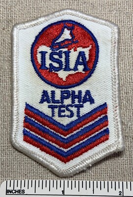 1950s ICE SKATING INSTITUTE OF AMERICA Embroidered PATCH Alpha Test Jacket ISIA