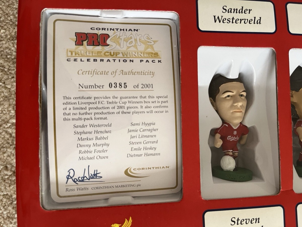 Liverpool FC Corinthian ProStars Treble Winners 00/01 Celebration