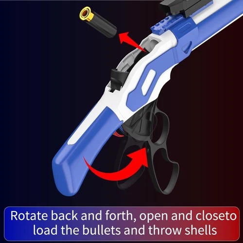 Shotgun Outdoor Soft Bullet Toy Gun with Shell Ejecting Air Soft Bullet Game Gun - Picture 6 of 35