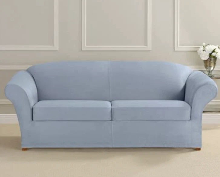 Sure fit Stretch vegan suede ultimate heavyweight Sofa Slipcover