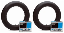 New Drag Specialties 130/90-16 & 150/80-16 Side Metal Valve Stem Inner Tube Set