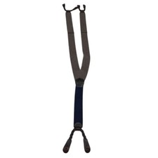 AJ Colours Men's Multicolor Leather Button End Y-Back Suspenders