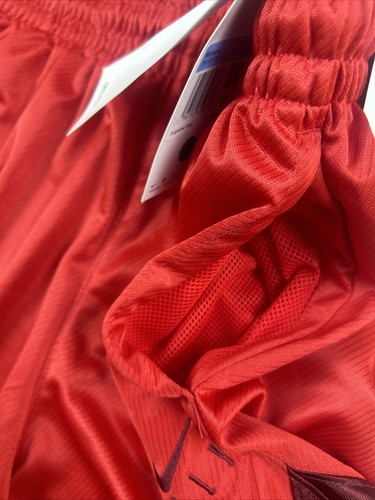 Women's Nike Loose Dri- Fit FLY Basketball Shorts Red, Pockets Size L New - Picture 5 of 10