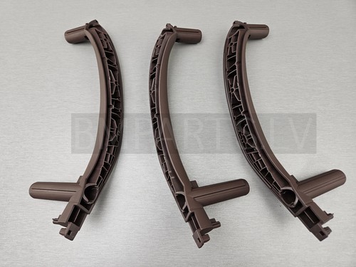 NEW BM BMW X5 F15 LHD DOOR PULL STRAP SUPPORT SET MOKKA 7356127 & 2x 7356128 - Picture 3 of 15