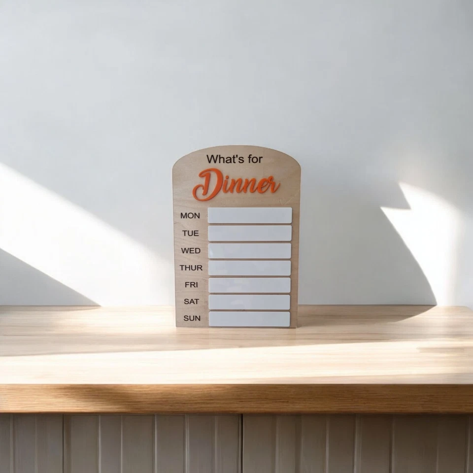 Daily Food Planner - Customisable Food Planner - Dinner Planner - Image 4 of 4