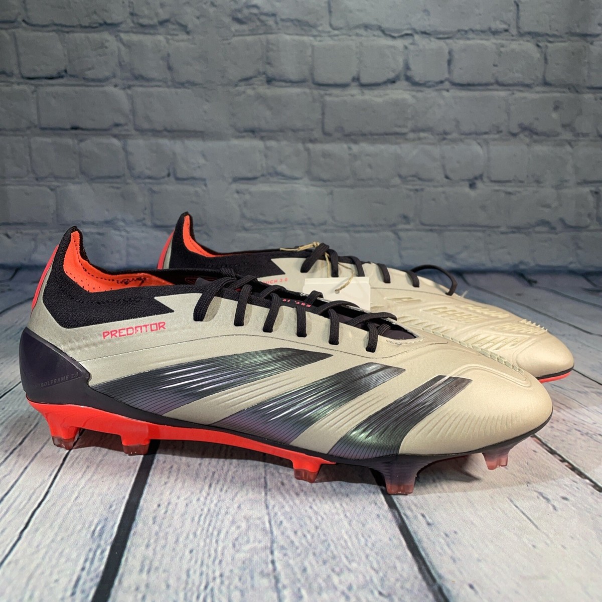  Predator Elite FT FG ルクレッド 7.5 adidas Predator Elite FG Soccer Cleats Platinum Metallic Black
