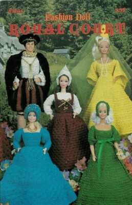 FASHION DOLL ROYAL COURT ANNIE'S DIGEST SIZE CROCHET PATTERN BOOK HTF