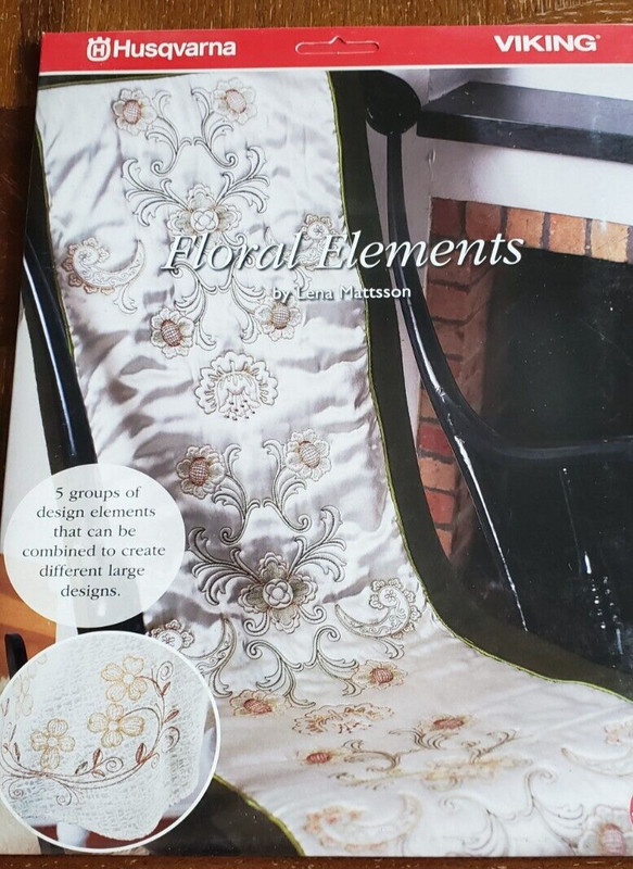 Husqvarna Viking Floral Elements 260 by Lena Mattsson 34 Designs All Formats