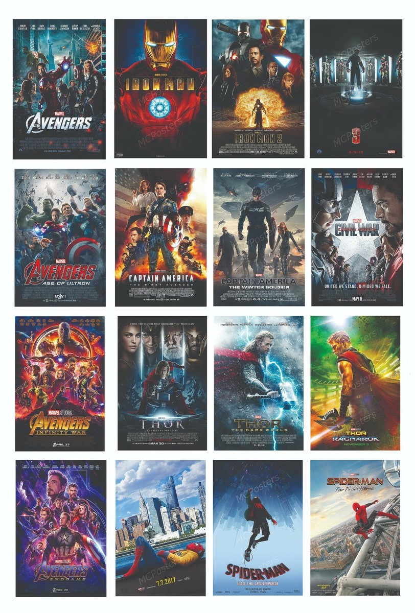 AVENGERS ENDGAME ポスターセット Avengers Mini Poster Set Endgame Infinity War Age Of Ultron