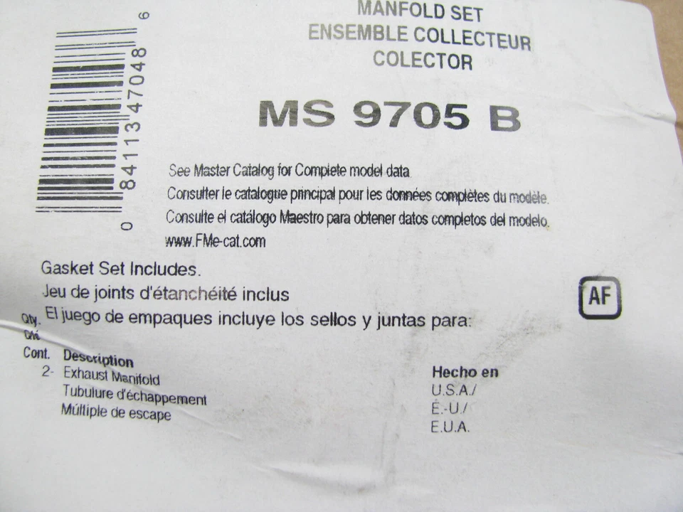 Conjunto de junta coletor de escape Fel-Pro MS9705B para 1968-1970 Dodge P375, P200 - 361 - Imagem 2 de 2