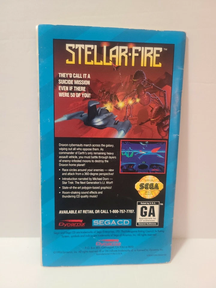 Rise of the Dragon SEGA CD Instruction Manual Only w/ RaRe ReG CaRd Nice Shape - Image 3 of 4