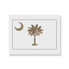 South Carolina State Flag Stencil - Durable & Reusable Mylar Stencils