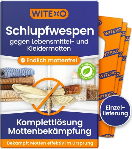Witexo Schlupfwespen gegen Lebensmittelmotten & Kleidermotten | Einzellieferung