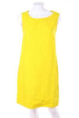 0039 ITALY Linen Dress XS yellow | eBay