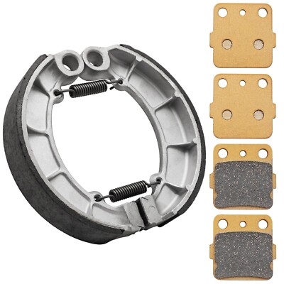 Semi-Metallic-Pro Front Brake Pads & Rear Brake Shoes for Honda Foreman 500 2...