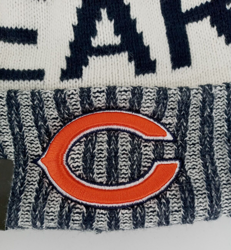 New Era NFL Chicago Bears Cold Weather Knit Beanie with Pompom Unisex Neu - Bild 2 von 12