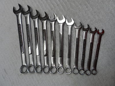 Craftsman Metric MM Combination Wrench Set, USA NOS, 12 pt, 10 to 20mm - 11 pcs
