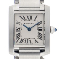 CARTIER W51008Q3 Tank francaise SM WATCH Ivory SS QZ