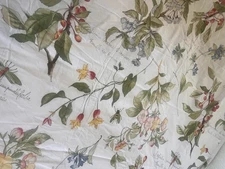 POTTERY BARN FRENCH BOTANICAL GARDEN DUVET AND TWO SHAMS 3PC. SET KING/STANDARD