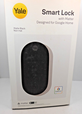 Yale Smart Lock w/Matter Designed for Google Home in Matte Black  *New In Box*