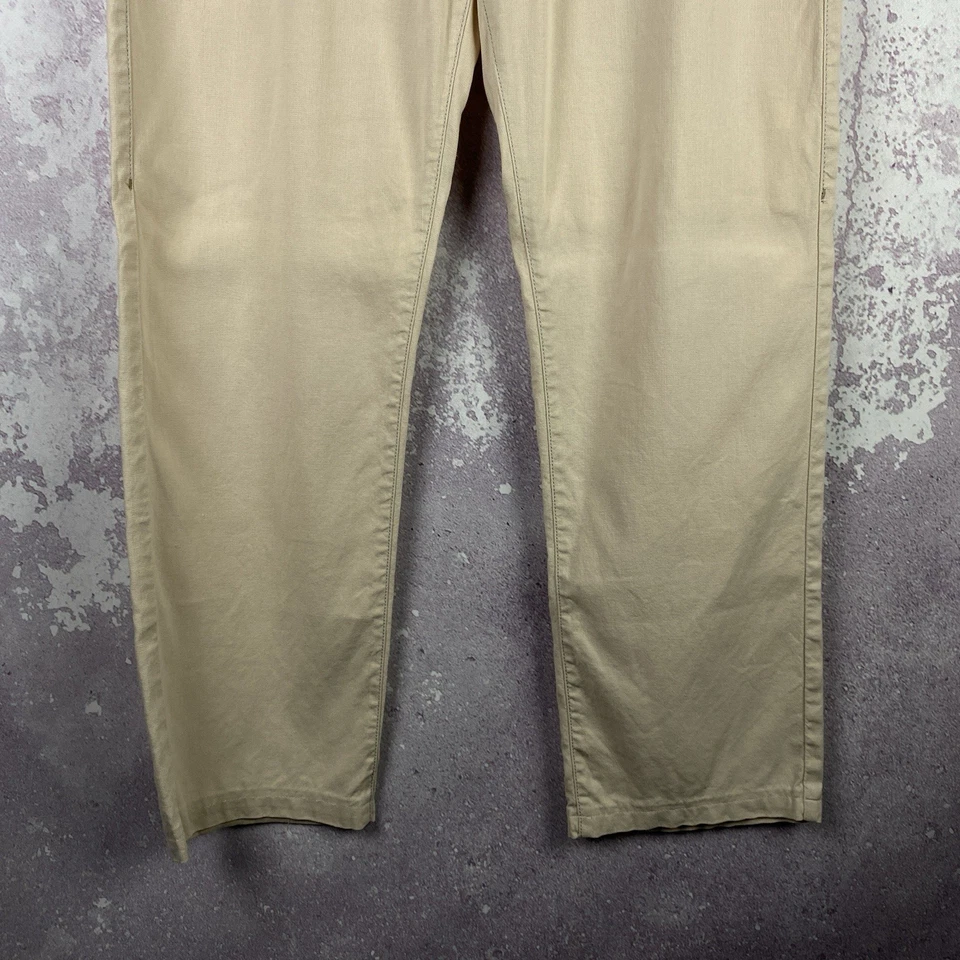 Jeans Armani vintage de lino para hombre de lujo Y2K Italia clásicos raros años 90 talla 32 Foto 3 de 4