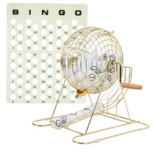 GSE Games & Sports Expert Professional Bingo Game Set with X-Large Cage, 1.5"