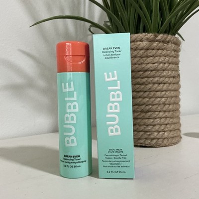 BUBBLE Break Even Balancing Toner - 3.2 fl oz / 95 ml - NEW IN BOX