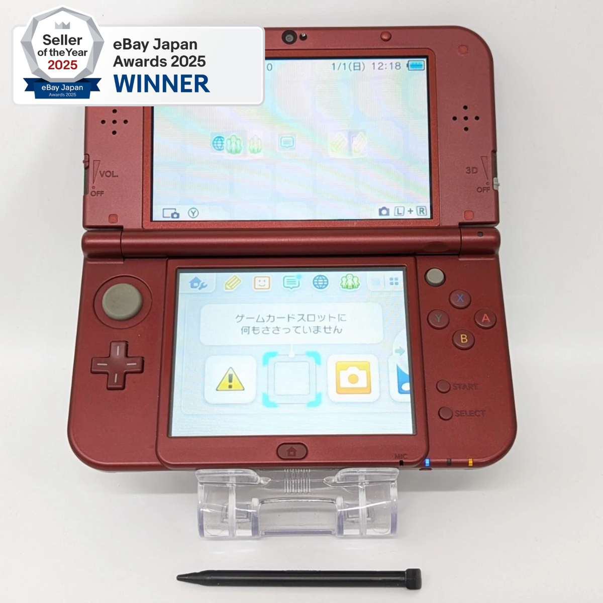 B5514 Nintendo new 3DS LL XL console Metallic Red w/pen fx | eBay