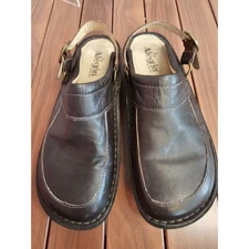 Alegria Seville Dk Brown Clogs Nursing Slip On Anti-Slip Adjustable EU 40 - US 9