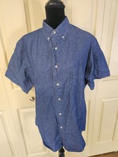 Lot 3 Cintas Denim Short Sleeve Medium Regular Work Shirts New 65415-83