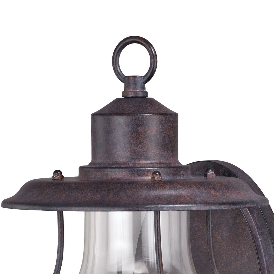 Dockside 1-Light Outdoor Wall Sconce in Coastal and Lantern Style 14.75 Inches - Image 2 of 4