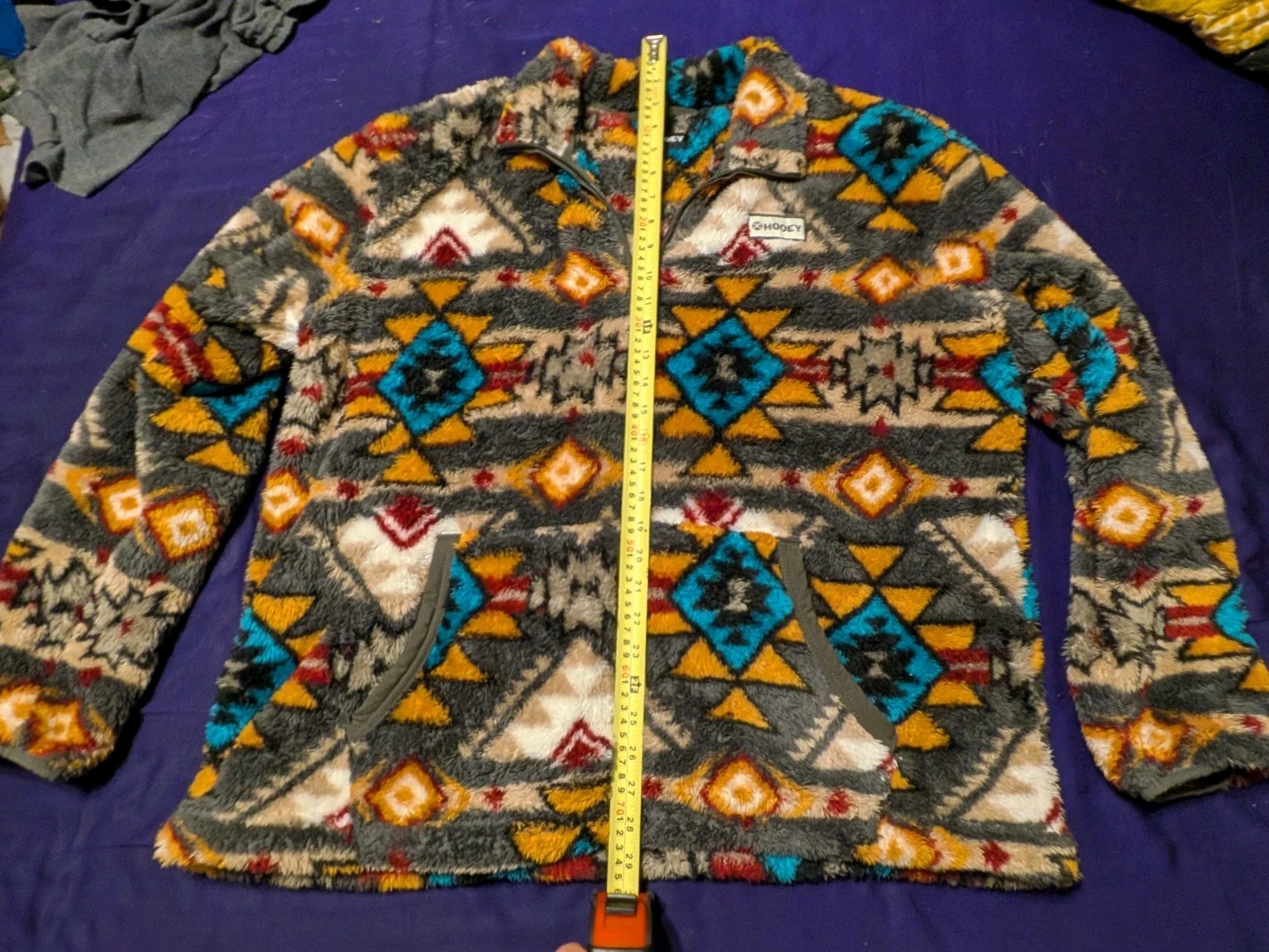 Hooey Fleece Aztec 1/4 Zip Pullover