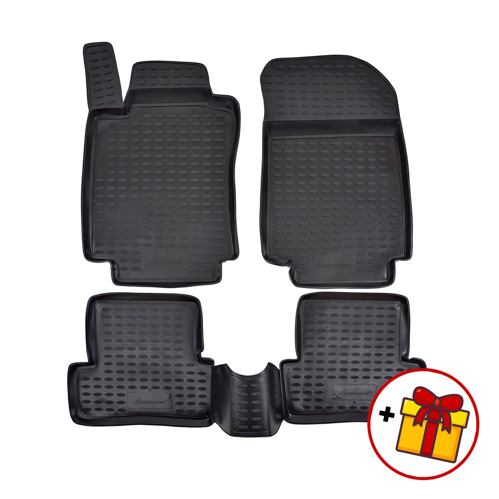 Tapis de sol caoutchouc Renault Clio Grandtour 2005-2011 imperméable noir