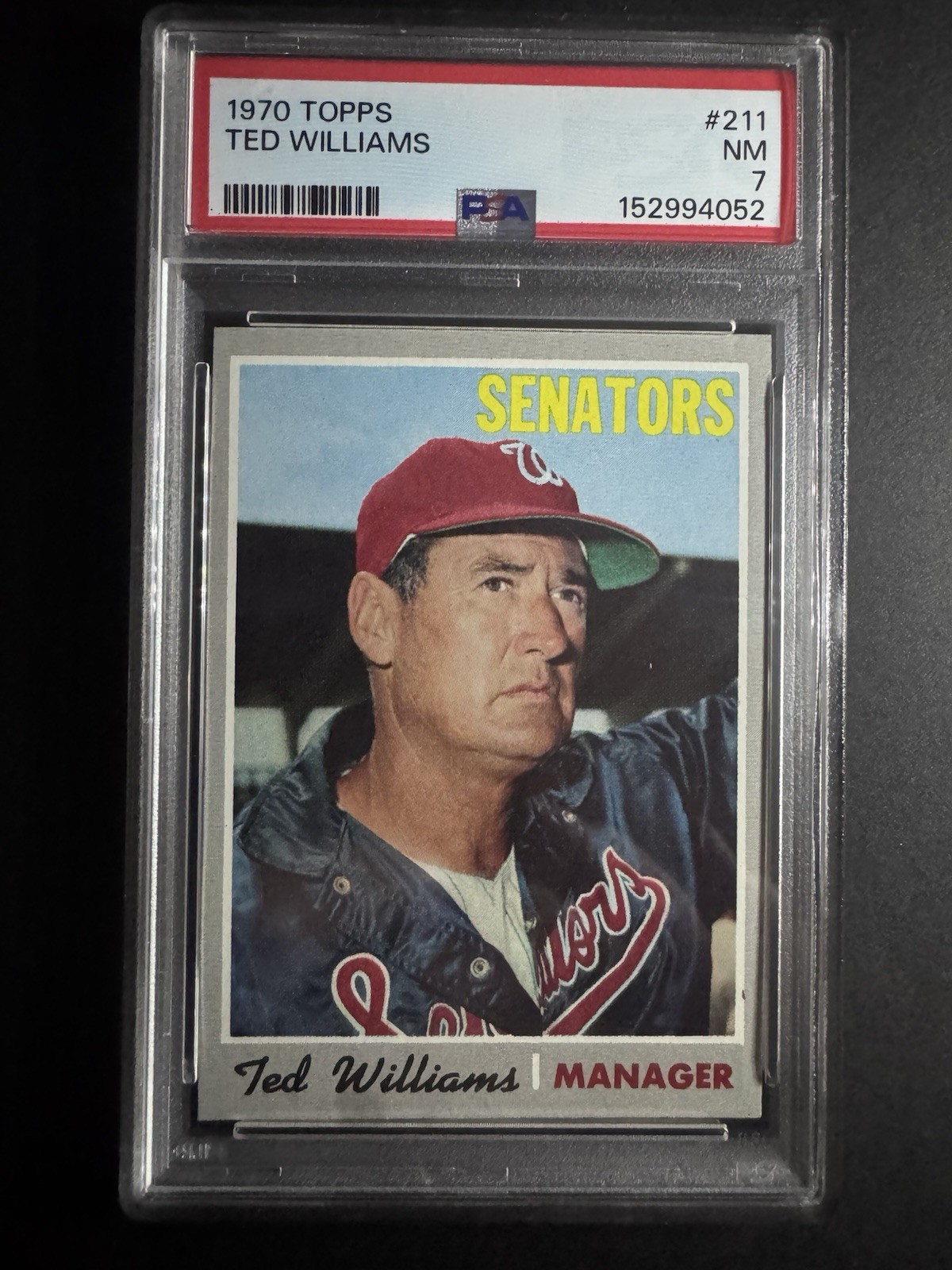1970 Topps Ted Williams #211 PSA-7
