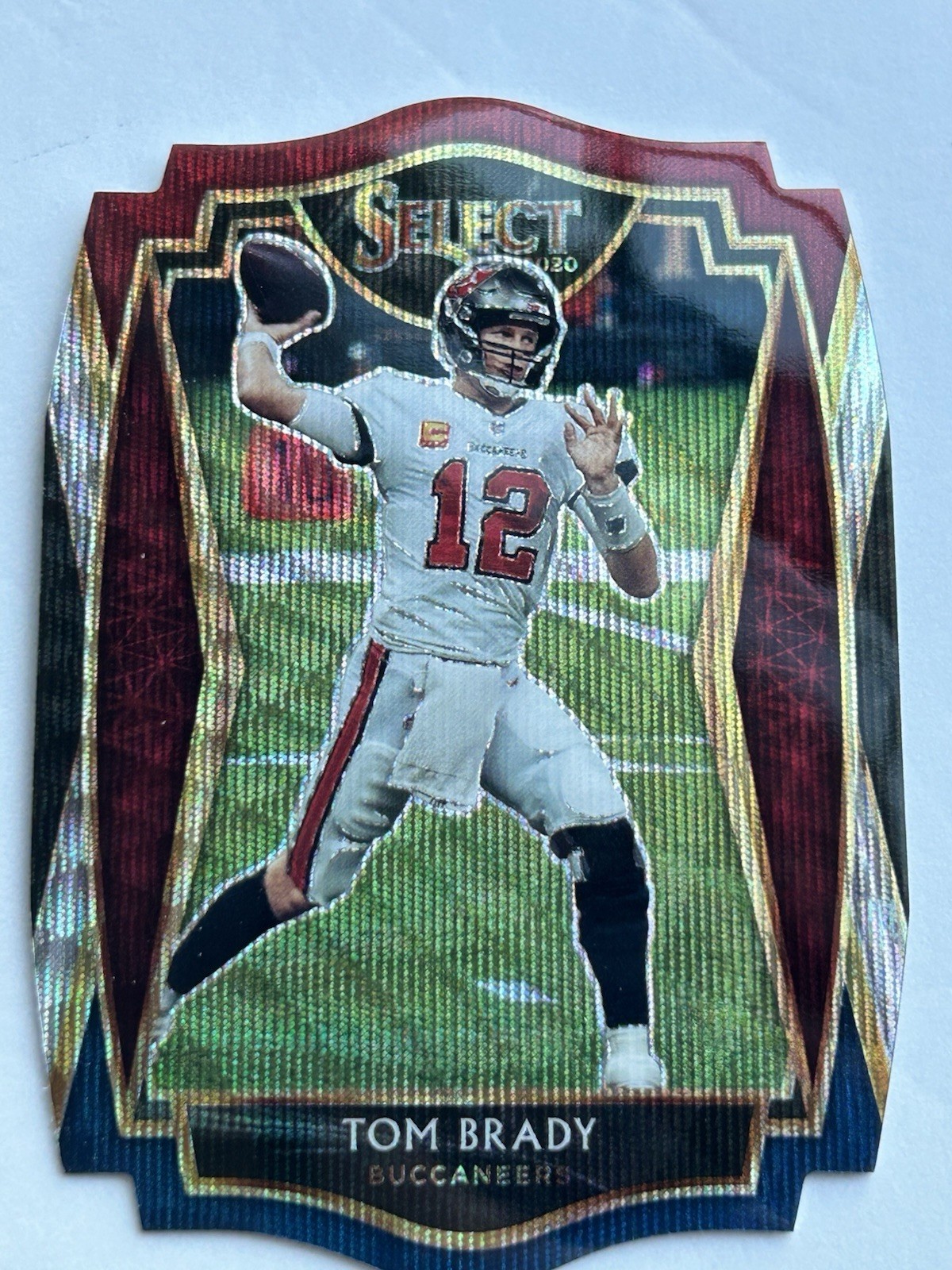 2020 Panini Select Football Tom Brady #101 Concourse Tri-Color Die-Cut
