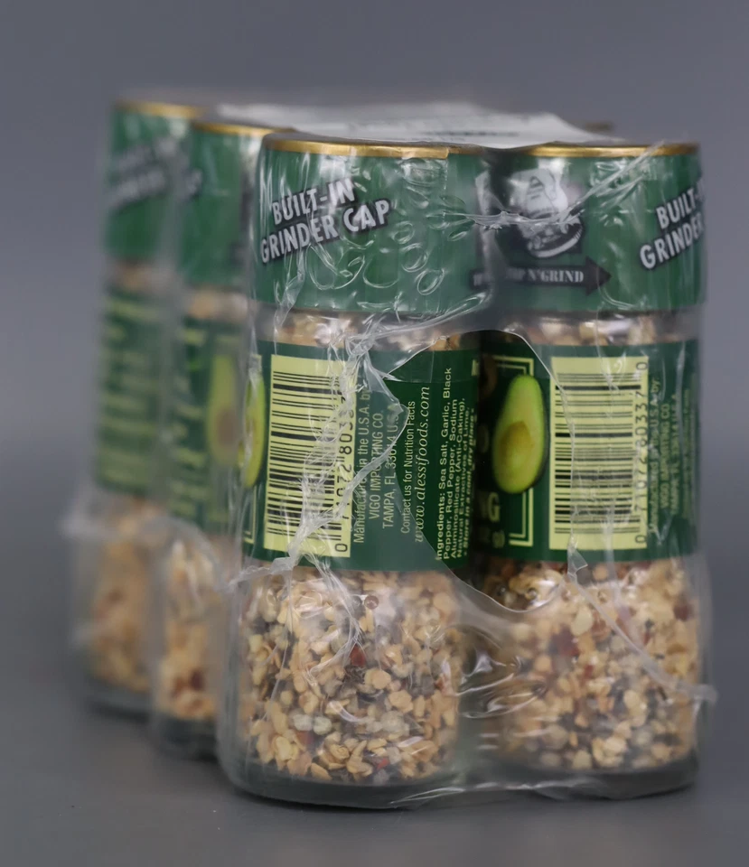 Estuche para tostadas de aguacate condimento Alessi de 6 X 1,83 OZ caducado 02/06/2026 Foto 3 de 4