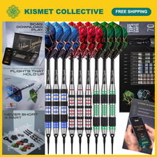 Soft Tip Darts Set - 9 Pack Plastic Tips for Electronic Dartboards, Game Night F