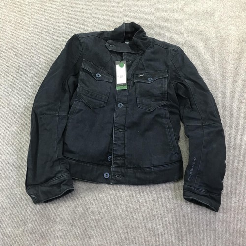 G Star Raw Arc Pilot 3D Padded Jacket Womens Small Blue Denim Elastic Waist