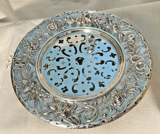 Vintage Kirk & Son Sterling Silver Repousse Bottle Coaster 5 3/8oz Not Scrap!
