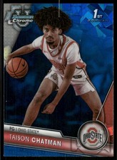 2023-24 Bowman University Chrome Sapphire #62 Taison Chatman