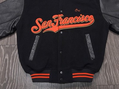 Majestic San Francisco ジャケット M San Francisco Giants Jacket Mens 4X Majestic Black Orange