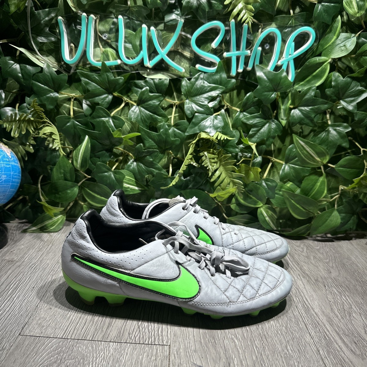 Nike Tiempo Legend FG Soccer Football Cleats Men 9.5 Wolf Gray