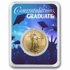 2026 1/2 oz Gold Eagle - w/Celebrate Graduate Card, In TEP