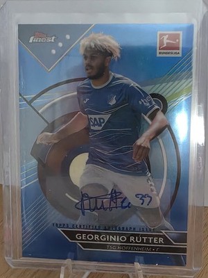 Topps Bundesliga Finest 2022/23 Georgino Rutter Autogramm /65