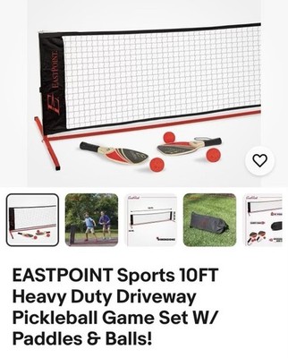 East point Pickleball 10ft Driveway Set